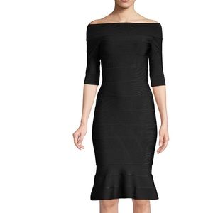 Herve Leger boatneck bandage dress, new with tags